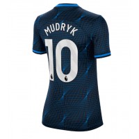 Dámy Fotbalový dres Chelsea Mykhailo Mudryk #10 2023-24 Venkovní Krátký Rukáv
